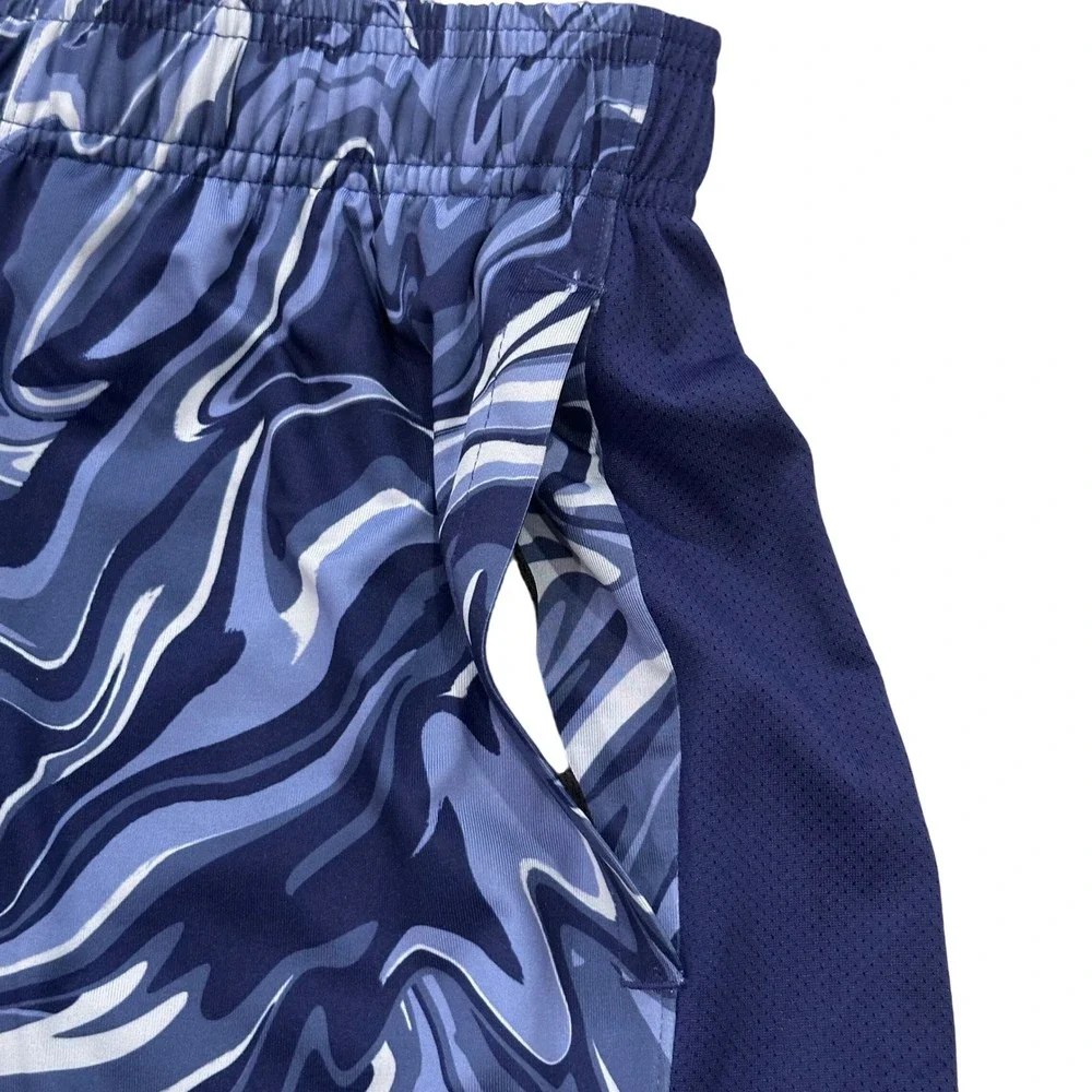 NEW Under Armour Mens UA Train Stretch 2.0 Print Shorts‎ Blue Marble Small $40 - Picture 3 of 6